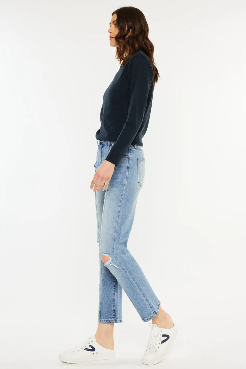 Marley High Rise Slim Straight Leg  Jeans