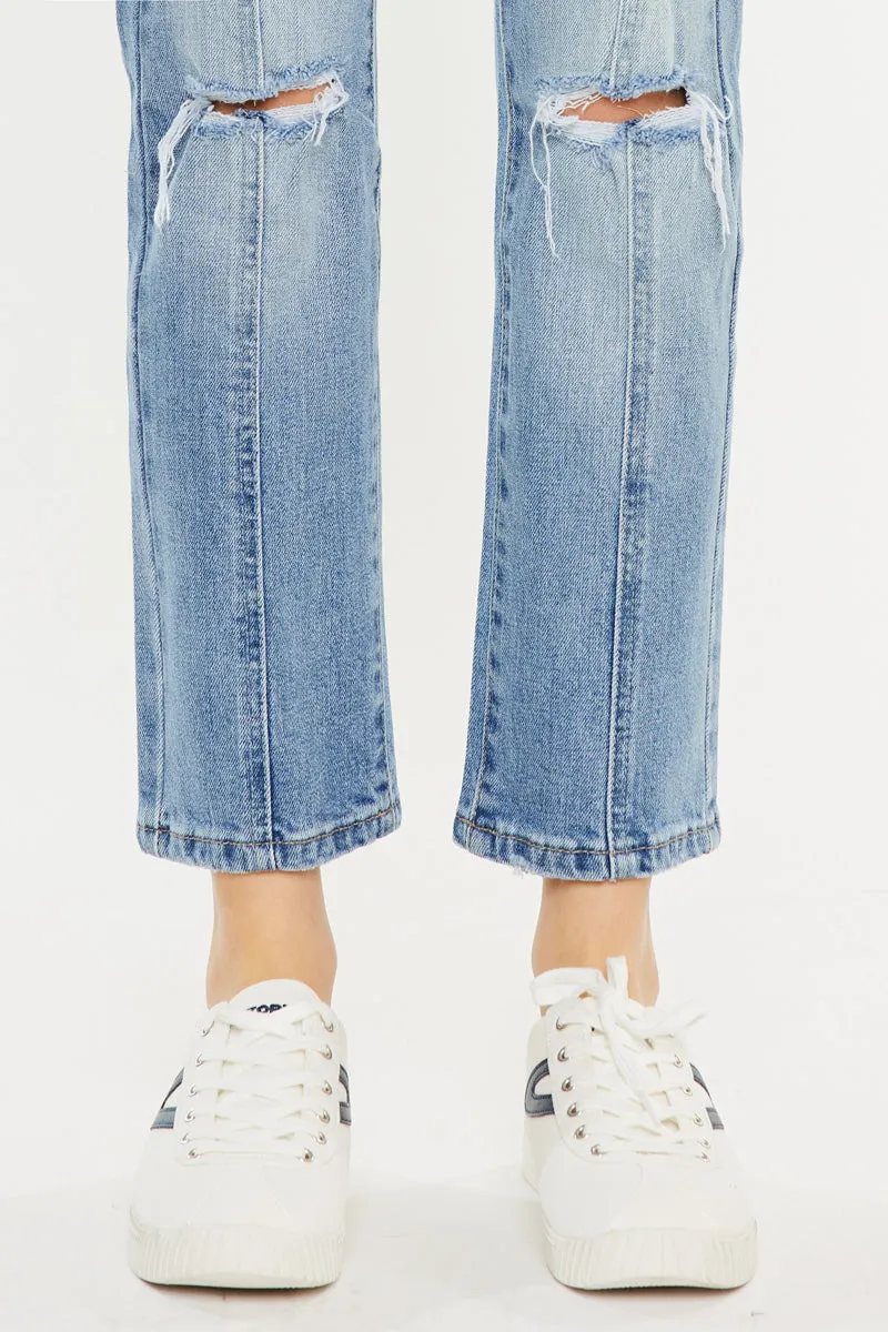 Marley High Rise Slim Straight Leg  Jeans