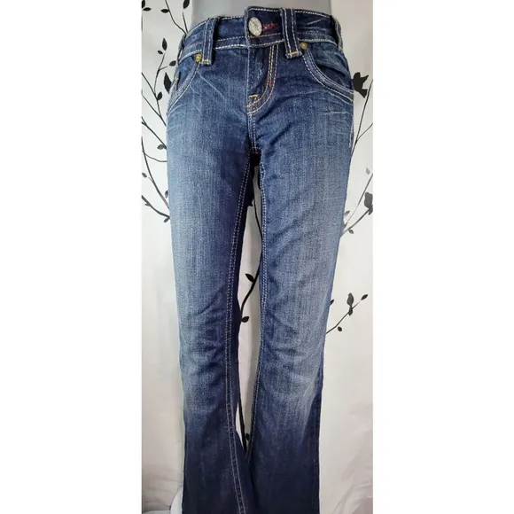 MEK Cape Town boot cut blue denim jeans size 25/34