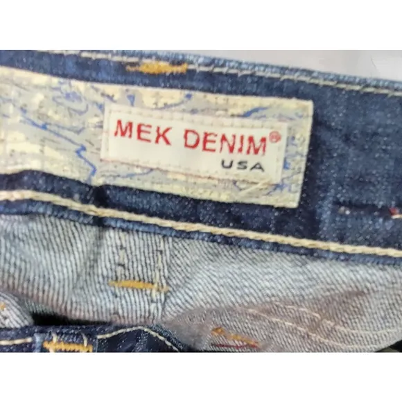 MEK Cape Town boot cut blue denim jeans size 25/34