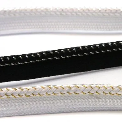 Metallic Piping #4 Silver & Black