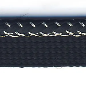 Metallic Piping #4 Silver & Black