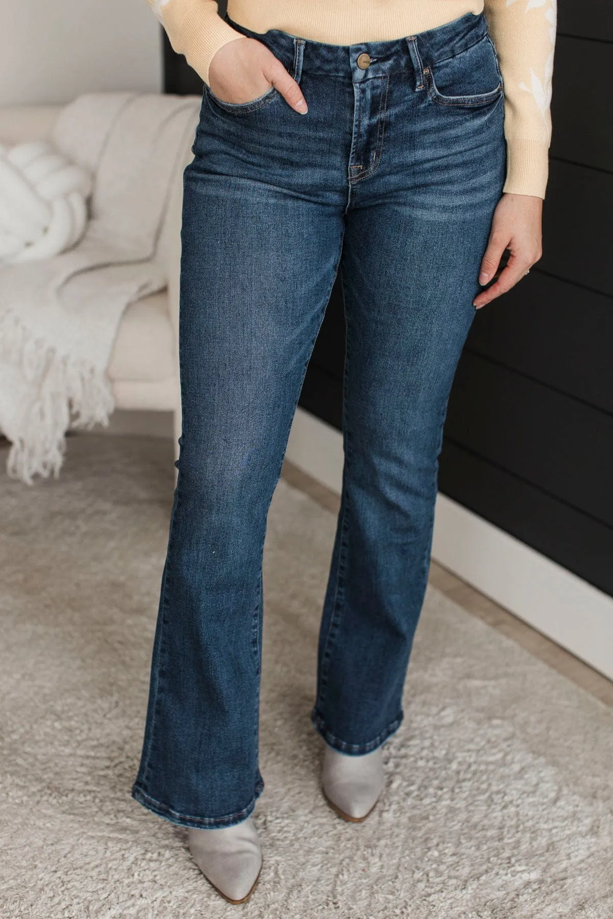 Mica Denim Bootcut Jeans- Vienna Wash