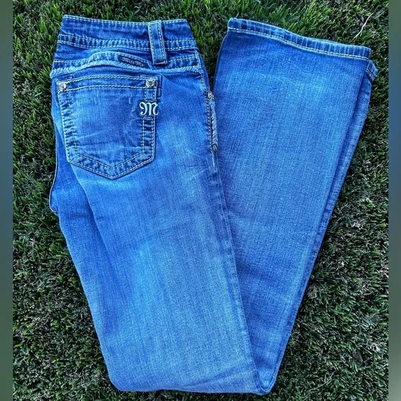 Miss Me Signature Bootcut Jeans | Sequins &amp; Rhinestones |Size 27