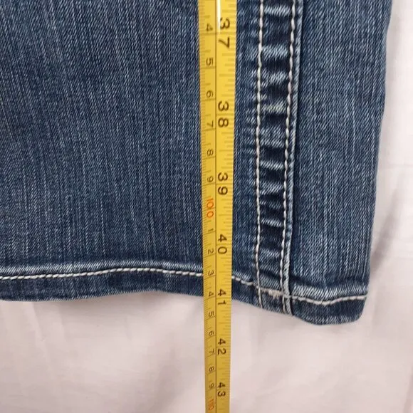 Miss Me Womens Bootcut Denim Jeans With Embellished Pockets Size 25