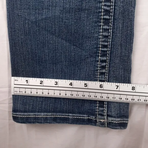 Miss Me Womens Bootcut Denim Jeans With Embellished Pockets Size 25