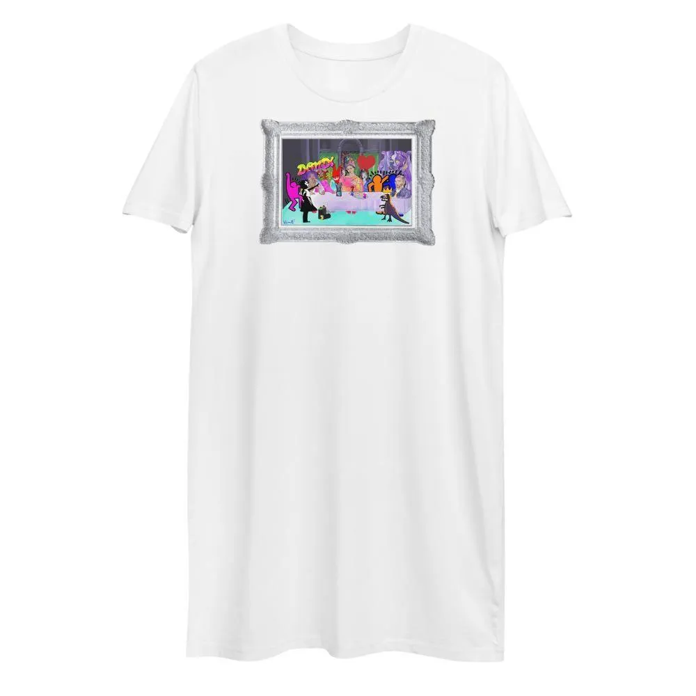 Moon's Last Supper, A Tribute Organic cotton t-shirt dress