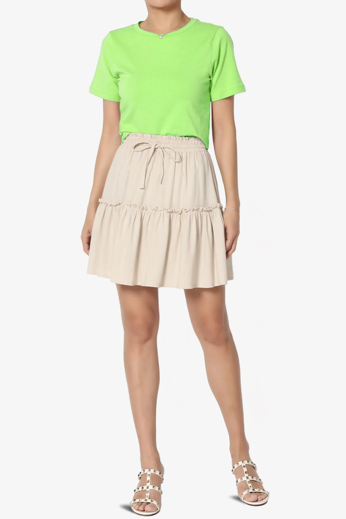Moore Crew Neck Cotton Crop Tee