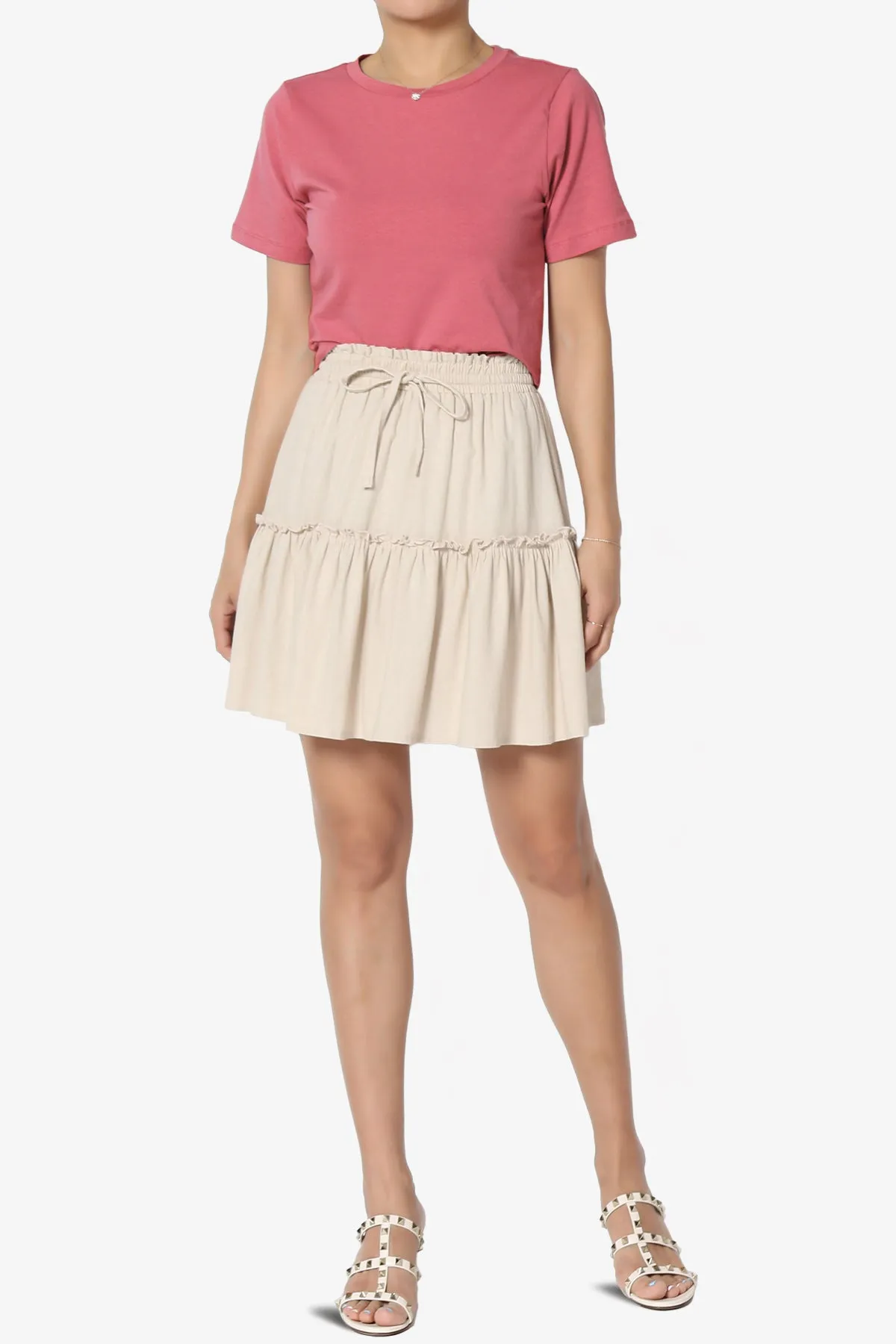 Moore Crew Neck Cotton Crop Tee