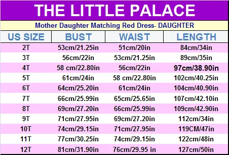 Mother Daughter Matching Red Dress - Priority Shipping