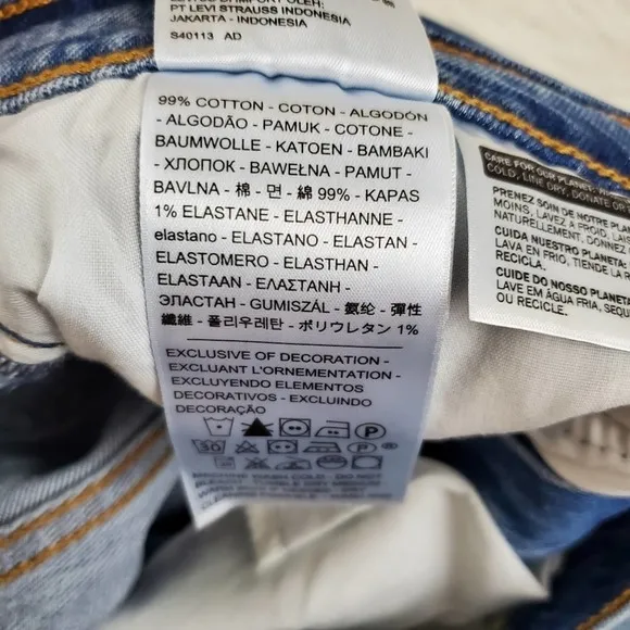 MSRP $98 Levi's Size 27 Wedgie High Waist Straight Leg Jeans