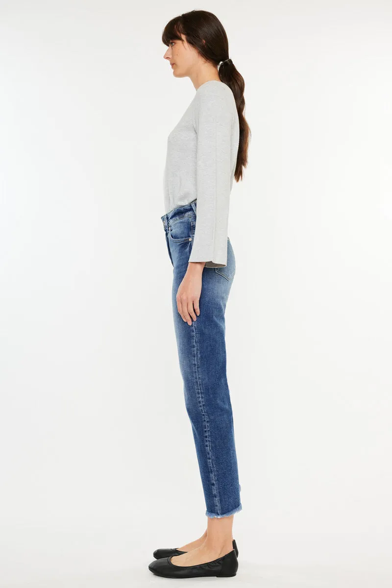 Nancy High Rise Slim Straight Leg Jeans