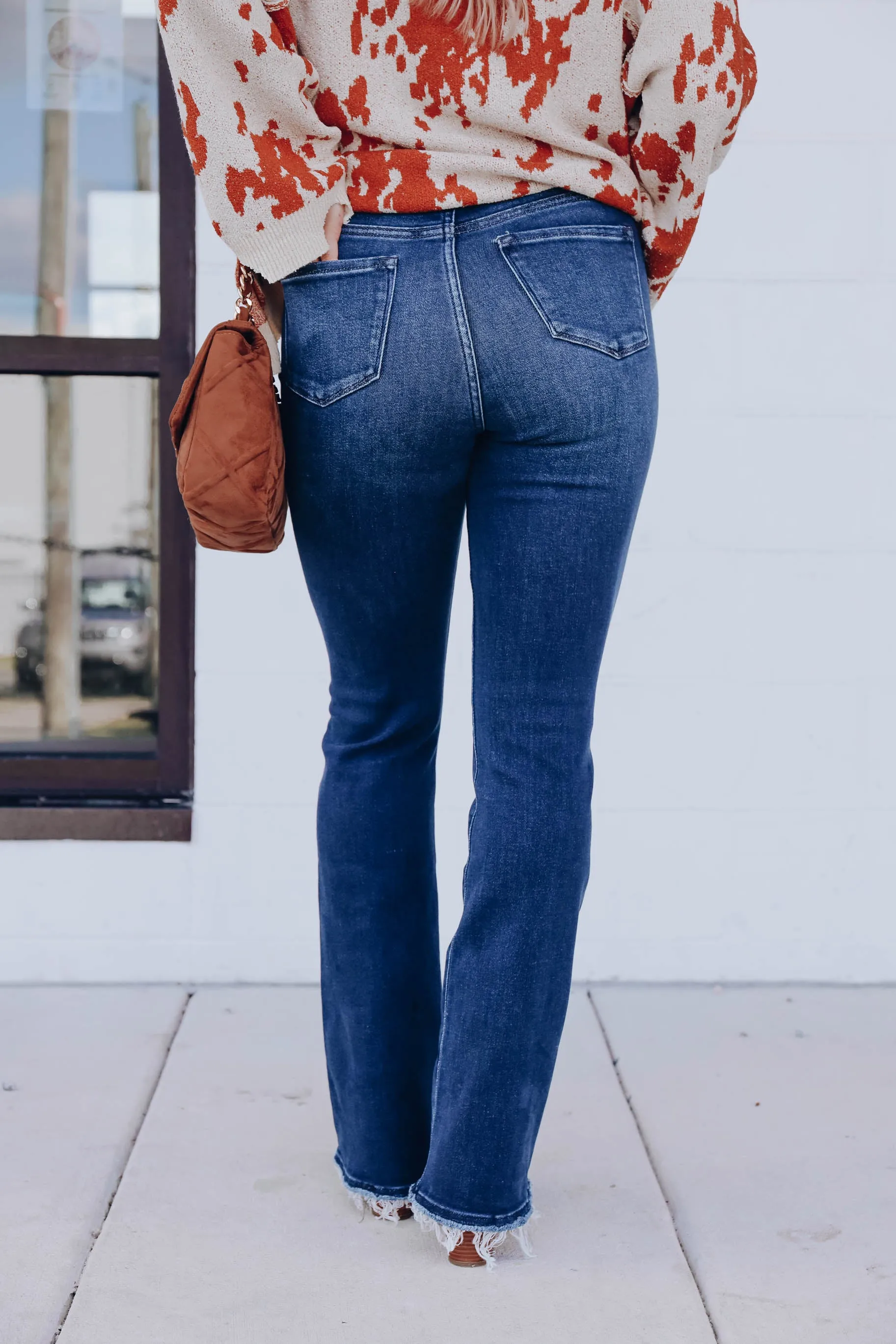 Naomi Bootcut Jeans - Dark