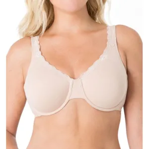 New Fruit of the Loom Womens Cotton Stretch Extreme Comfort Bra, , Nude, Sz 36C!