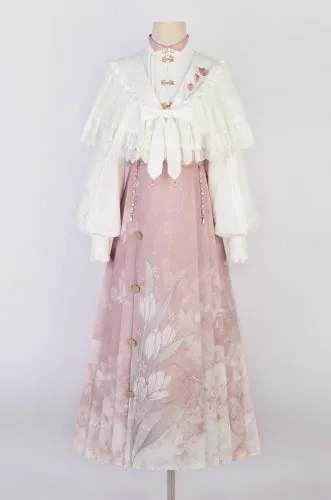 New Trendy Qi Lolita Cape, Blouse and Skirt Set