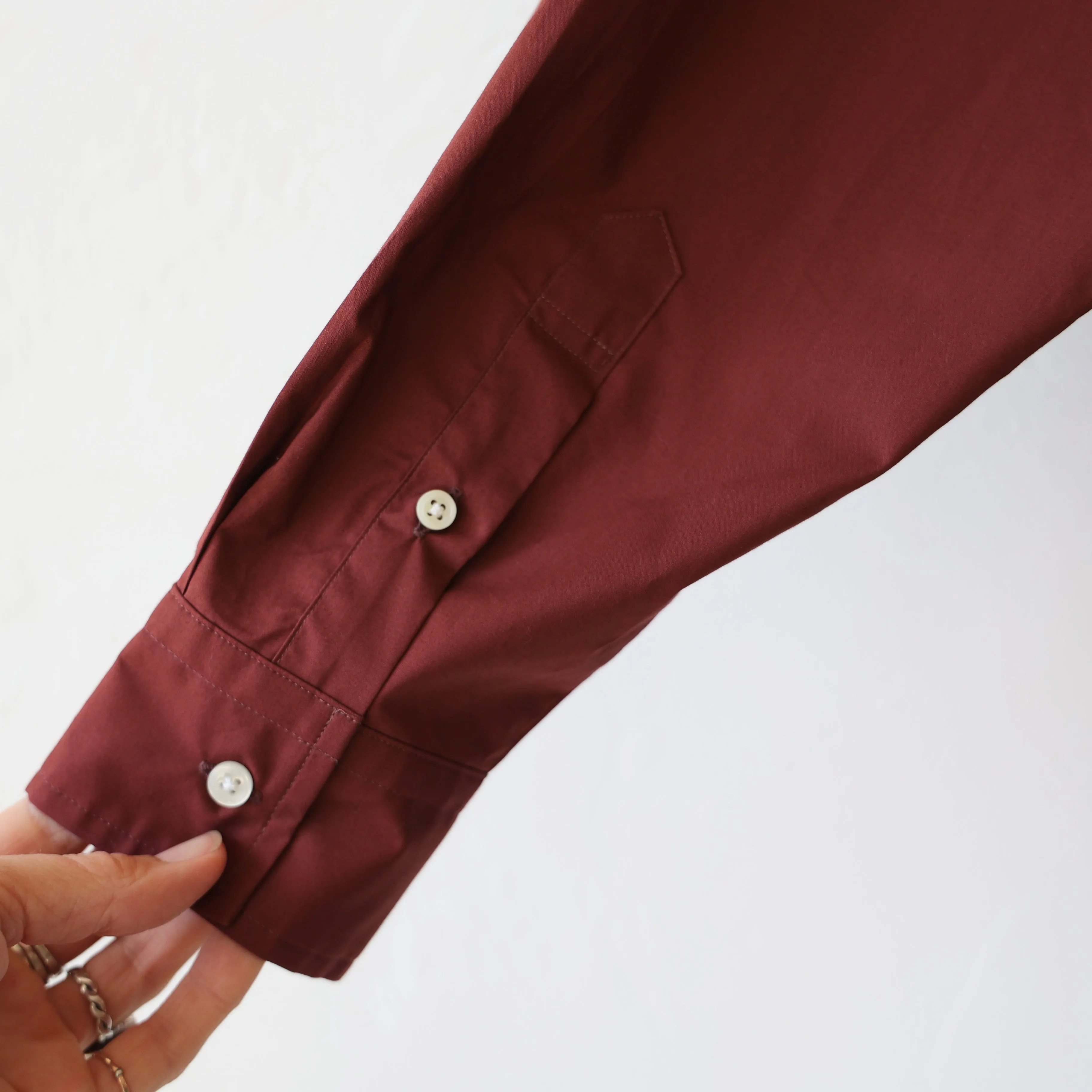 Nicholson & Nicholson Shawl Collar Shirt - Chestnut