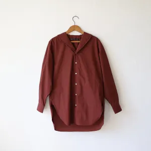 Nicholson & Nicholson Shawl Collar Shirt - Chestnut