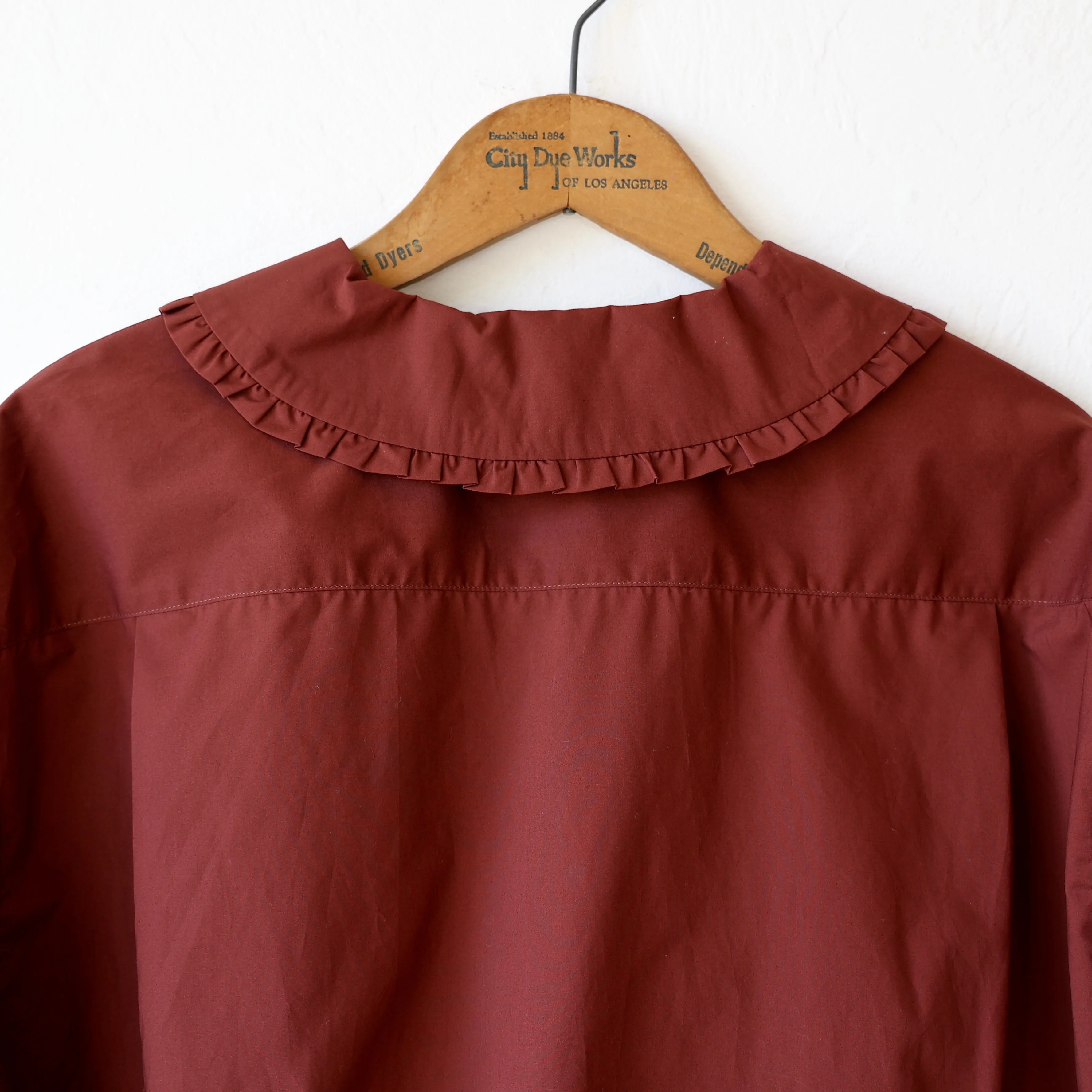 Nicholson & Nicholson Shawl Collar Shirt - Chestnut