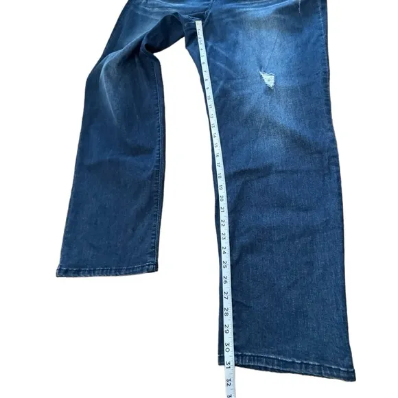 NWT &quot;Ab&quot;solution Blue Vintage Denim Plus Straight Leg Jeans Stretch Women’s 24W