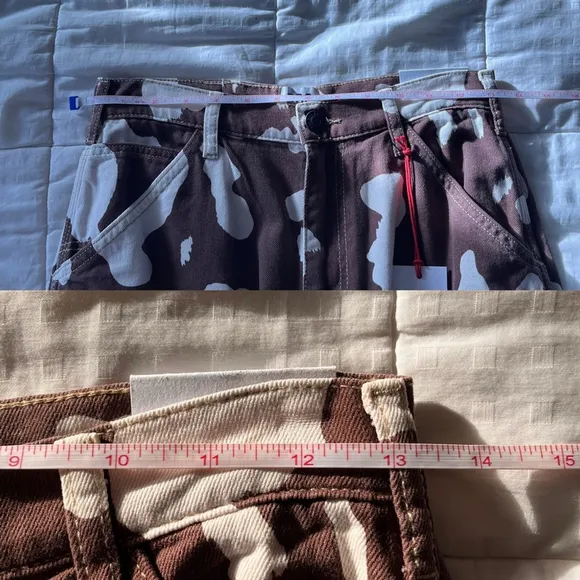 NWT BDG Brown Cow Print Juno Jeans 27W 32L Carpenter Style Straight Leg