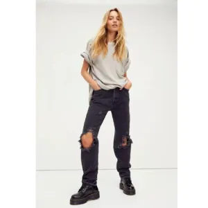 NWT Free People We the Free The Lasso High Waist Straight Leg Jeans
