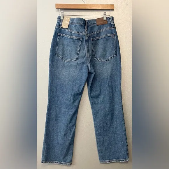 NWT Madewell Slim Demi-Boot Jeans High Rise Petite 27 4 27P Enright Wash Hemp