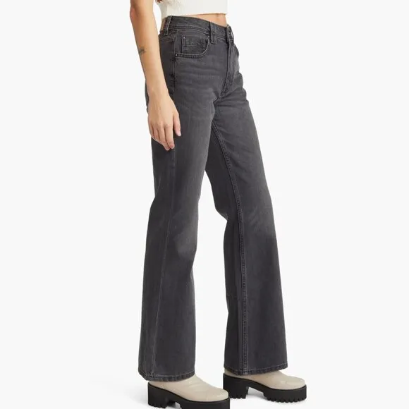 NWT We The Free by Free People Ava High Rise Bootcut Jeans CLASS ACT BLACK