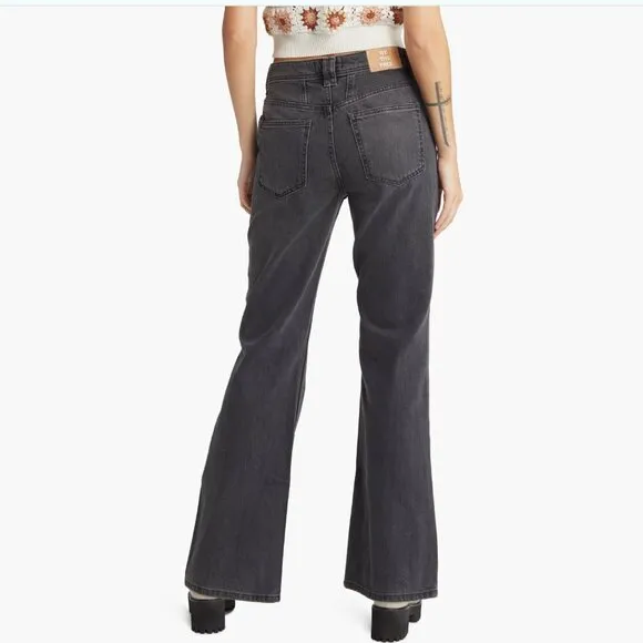 NWT We The Free by Free People Ava High Rise Bootcut Jeans CLASS ACT BLACK