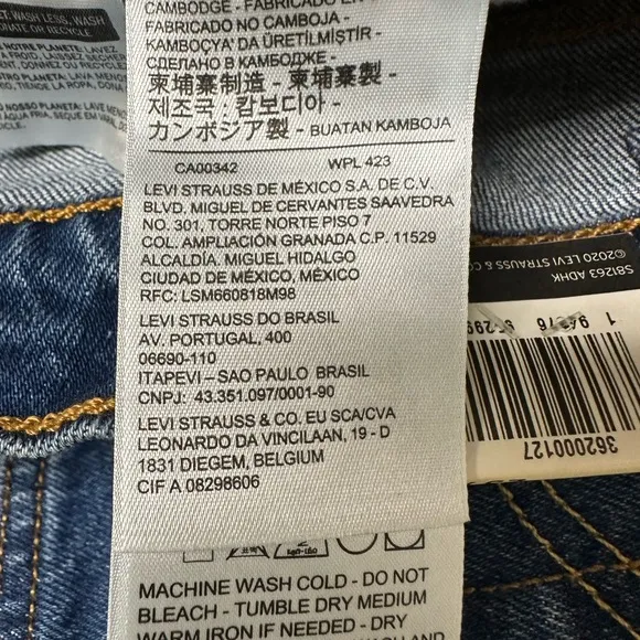 Nwt:501 High Rise Straight Leg Levi’s