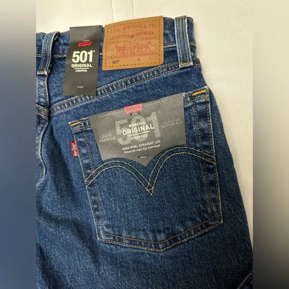 Nwt:501 High Rise Straight Leg Levi’s