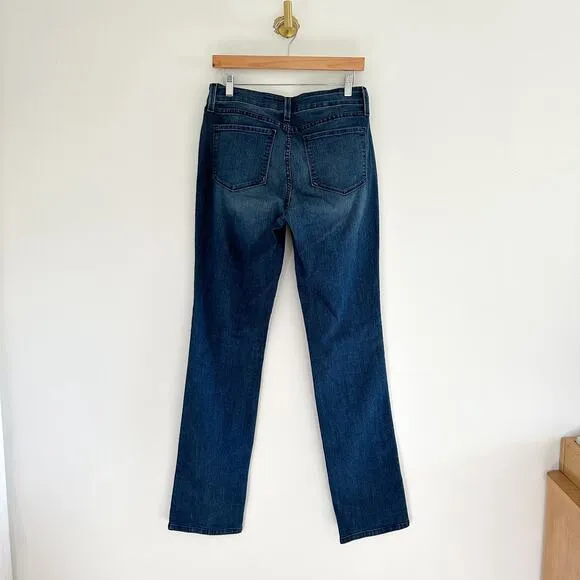 NYDJ Marilyn Straight High Rise Jeans Blue 10L