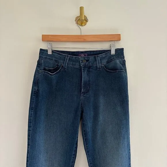 NYDJ Marilyn Straight High Rise Jeans Blue 10L