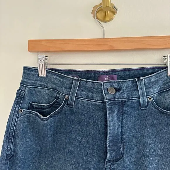 NYDJ Marilyn Straight High Rise Jeans Blue 10L