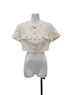 Off-White Buttoned Top
