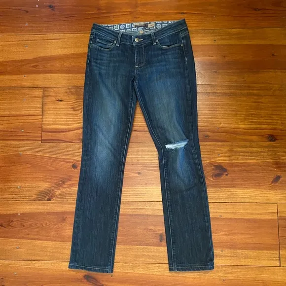 PAIGE ‘Skyline’ Straight Leg Jeans Sz 27 EUC