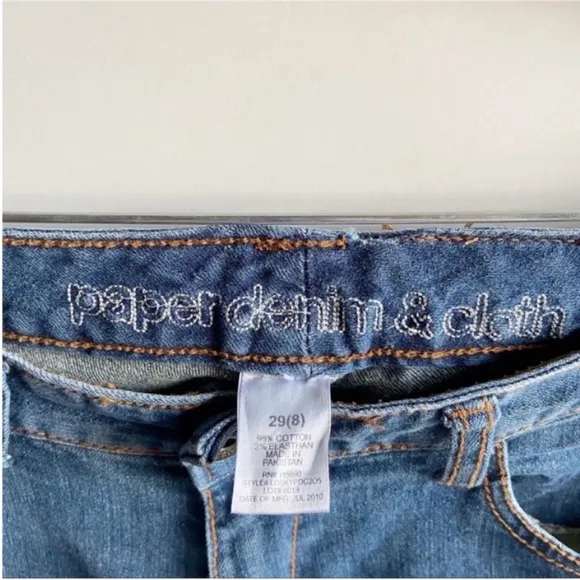 Paper Denim &amp; Cloth jeans straight leg medium wash
