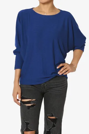Pepper Dolman Sleeve Ribbed Top