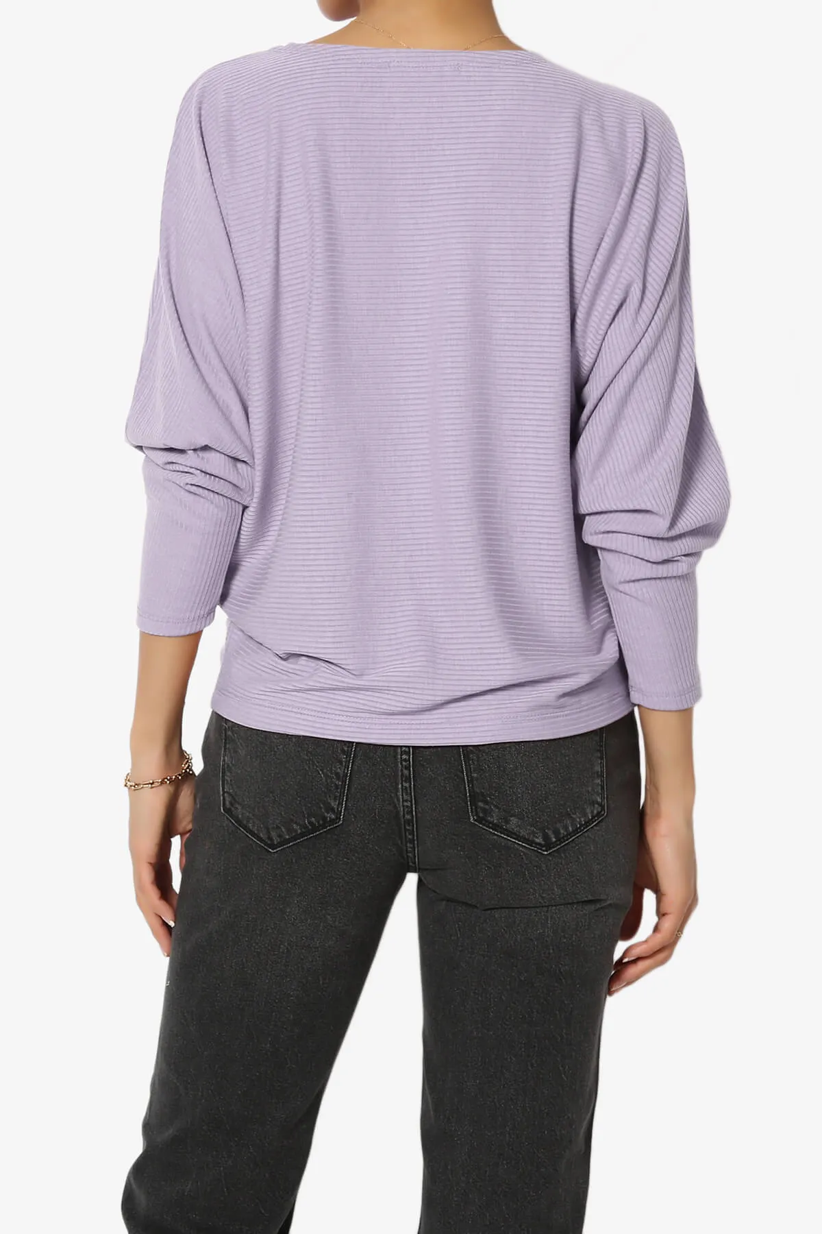Pepper Dolman Sleeve Ribbed Top