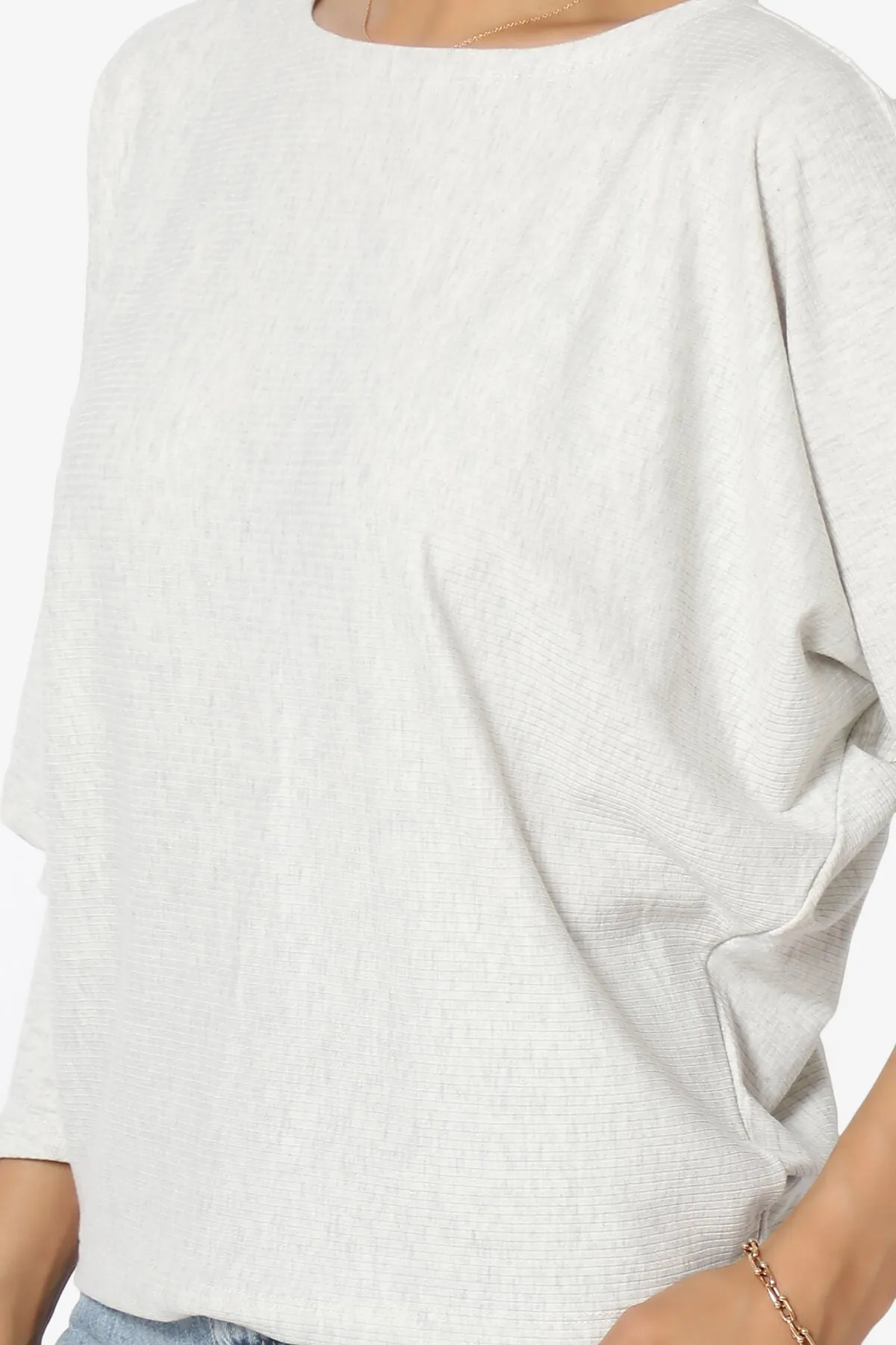 Pepper Dolman Sleeve Ribbed Top
