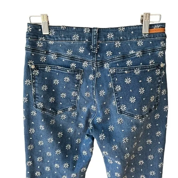 PILCRO Embroidered High Rise Bootcut Jeans