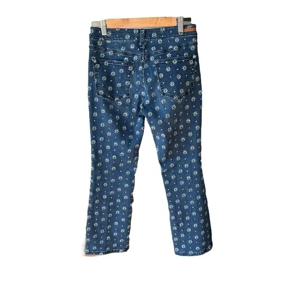 PILCRO Embroidered High Rise Bootcut Jeans