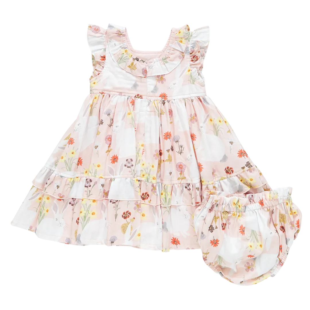 Pink Chicken Baby Girls Judith Dress Set - Rabbit Garden