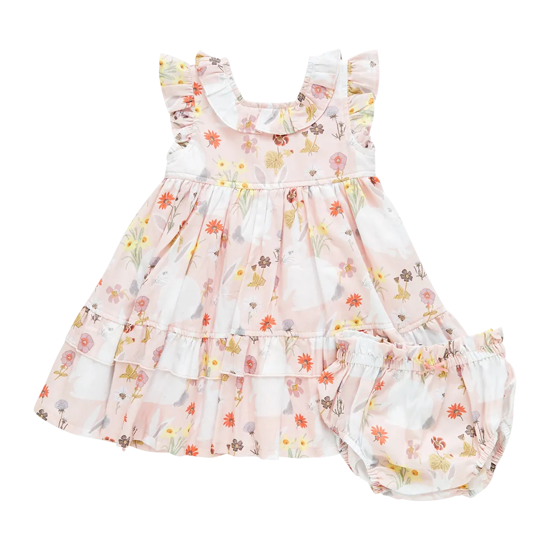 Pink Chicken Baby Girls Judith Dress Set - Rabbit Garden