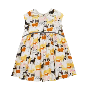 Pink Chicken Dog Park Girls Fatima Dress