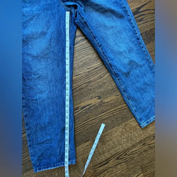 Pistola Charlie High Rise Ankle Straight Jeans in Medium Wash. Size 30.