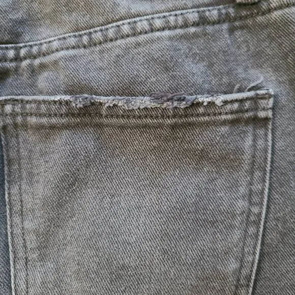 PISTOLA Keaton Distressed Straight Leg Busted Knee Jeans Black P6430FBK-TAU  24