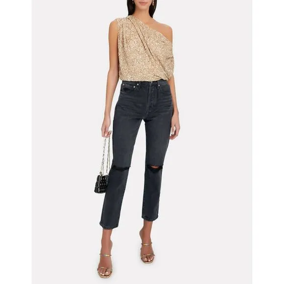 PISTOLA Keaton Distressed Straight Leg Busted Knee Jeans Black P6430FBK-TAU  24