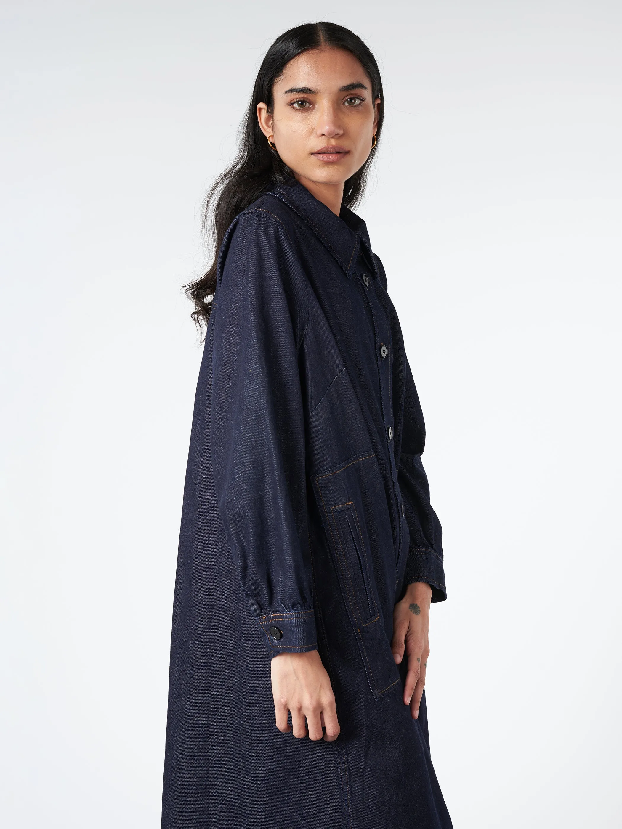 Point Collar Dress