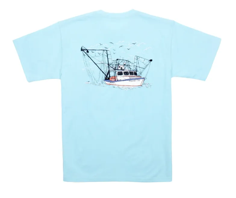 Properly Tied Shrimp Boat SS - Powder Blue