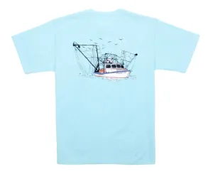 Properly Tied Shrimp Boat SS - Powder Blue